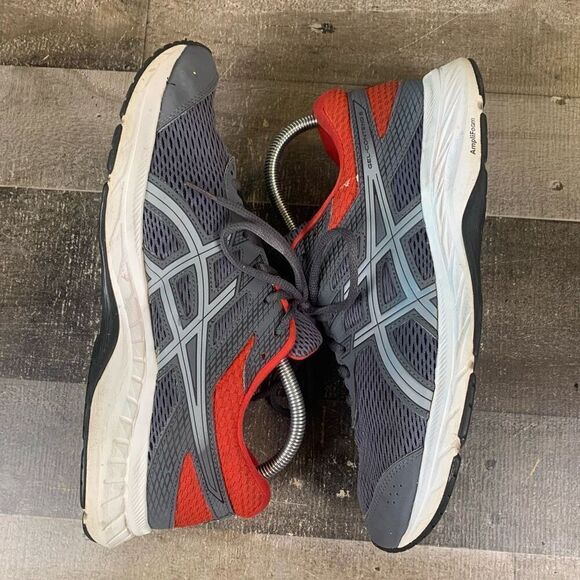 ASICS Men’s Size 10 Gel Contend 6 Running Sneakers Grey Lace Up Athletic Shoes